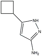 3-氨基-5-环丁基-1H-吡唑结构式