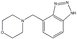 (4-吗啉基甲基)苯并三唑结构式