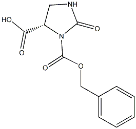 (S)-(−)-1-Z-2-氧-5-咪唑烷羧酸结构式