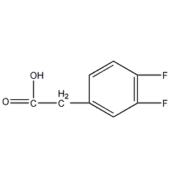 3,4-二氟苯乙酸结构式