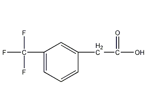 3-(三氟甲基)苯乙酸结构式