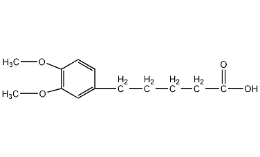 5-(3,4-二甲氧基)戊酸结构式