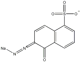 2-重氮基1,2-二氢-1-氧-5-萘磺酸钠盐一水结构式
