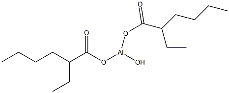 双(2-乙基己酸)羟基铝结构式