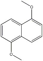 1,5-二甲氧基萘球结构式