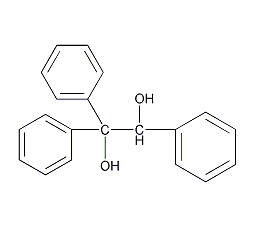 (R)-(+)-1,1,2-三苯基-1,2-乙二醇结构式