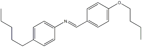 4-正丁氧基苄基-4'-戊苯胺结构式
