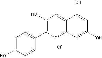 氯化花葵素结构式