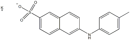 2-(对甲苯氨基)-6-萘磺酸钾结构式