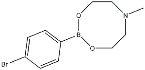 4-溴苯硼酸N-甲基二乙醇胺酯结构式