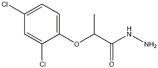 2-(2,4-二氯苯氧基)丙酸酰肼结构式