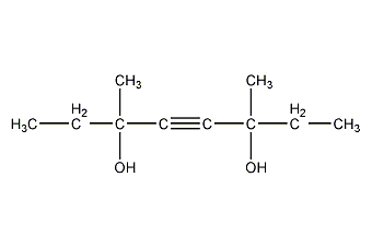 3,6-二甲基-4-辛炔-3,6-二醇结构式