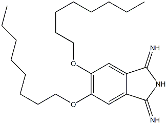 1,3-二亚氨基-5,6-二(辛氧基)异氢吲哚结构式