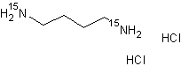 1,4-二氨基丁烷-15N2二盐酸结构式
