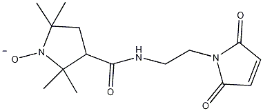 3-(2-马来酰亚氨基乙基氨基甲酰基)-2,2,5,5-四甲基-1-吡咯烷基氧化物结构式
