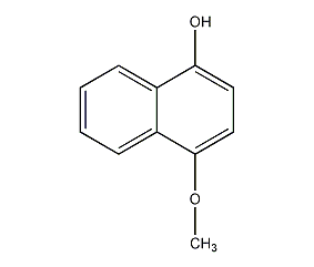 4-甲氧基-1-萘酚结构式