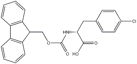 FMOC-p-氯代-D-Phe-OH结构式