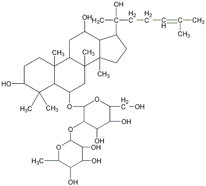 人参皂苷 Rg2结构式