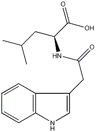 N-(3-吲哚乙基)-L-亮氨酸结构式
