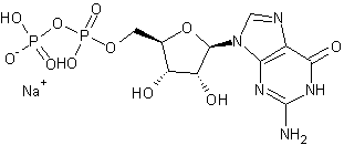 鸟苷5'-二磷酸钠盐结构式