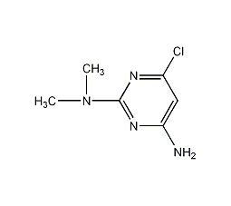 6-氯-N2,N2-二甲基-2,4-嘧啶二胺结构式
