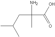 DL-α-甲基亮氨酸结构式