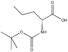 丁氧羰基-D-正缬氨酸结构式