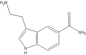 5-羧基酰氨基色胺马来酸盐结构式