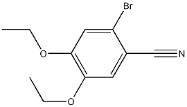 2-溴-4,5-二氧基苯甲腈结构式