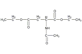 N-乙酰天门冬氨酸二乙酯结构式