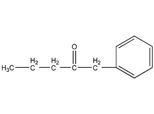 1-苯基-2-戊酮结构式