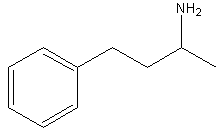 1-甲基-3-苯丙胺结构式