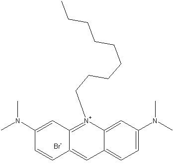 吖啶橙 10-溴壬烷结构式