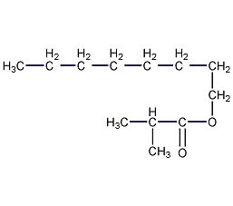异丁酸辛酯结构式