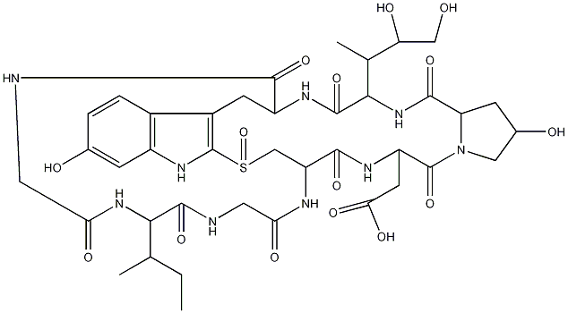 β-鹅膏菌素结构式