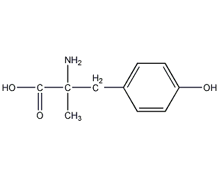 α-甲基-DL-酪氨酸结构式