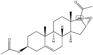 16,17-环氧孕烯醇酮醋酸酯结构式