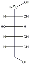 D-山梨醇-1-13C结构式