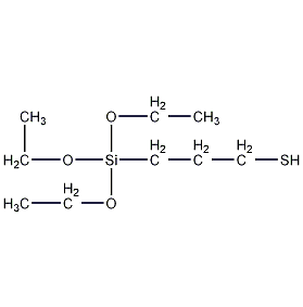 3-巯丙基甲基三乙氧基硅烷结构式