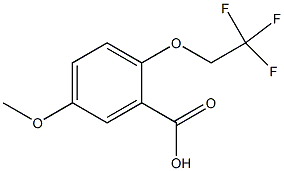 5-甲氧基-2-(2,2,2-三氟乙氧基)苯甲酸结构式