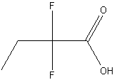 2,2-二氟丁酸结构式