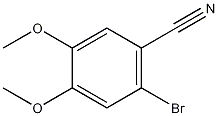 2-溴-4,5-二甲氧基苯甲腈结构式