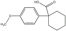 1-(4-甲氧基苯基)-1-环己烷羧酸结构式