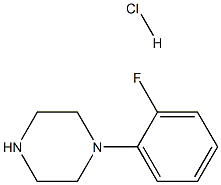 N-(2-氟苯基)哌嗪盐酸结构式
