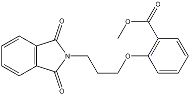 2-(3-酞酸咪唑丙氧基)苯甲酸甲酯结构式