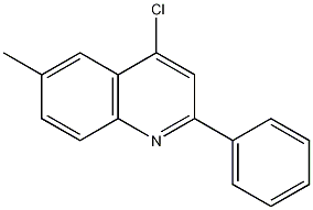 4-氯-6-甲基-8-苯基喹啉结构式