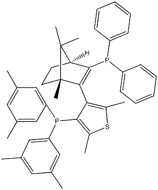 (+)-{4-[(1R,4S)-3-(Diphenylphosphino)-1,7,7-trimethylbicyclo[2.2.1]hept-2-en-2-yl]-2,5-dimethyl-3-thien-3-yl}bis(3,5-dimethylphenyl)phosphine