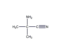 2-氨基-2-甲基丙腈结构式