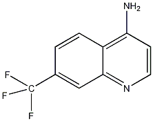4-氨基-7-(三氟甲基)喹啉结构式