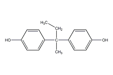 2,2-双(4-羟基苯基)丁烷结构式